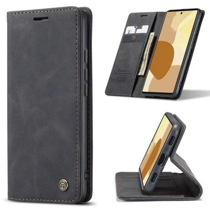 Premium Folio Phone Cover with Card Slots for Google Pixel 6 & 6 Pro – Leather-Finish Flip Case