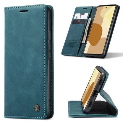 Premium Folio Phone Cover with Card Slots for Google Pixel 6 & 6 Pro – Leather-Finish Flip Case