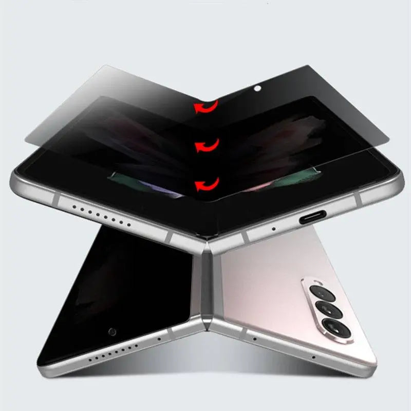 Anti-Spy Privacy Tempered Glass Display Shield for Galaxy Z Fold3 5G Inner & Outer Screen Protection