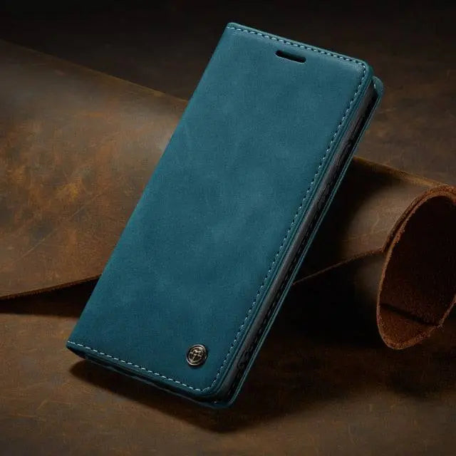 Leather Folio Phone Case with Card Slots – Samsung Galaxy S22, S22 Plus & S22 Ultra