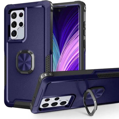 Rugged Armor Galaxy S22 Case with Kickstand – 360° Drop Protection, Shock-Absorbing Frame for S22, Plus & Ultra