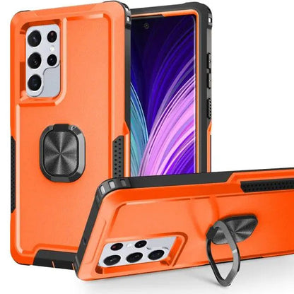Rugged Armor Galaxy S22 Case with Kickstand – 360° Drop Protection, Shock-Absorbing Frame for S22, Plus & Ultra