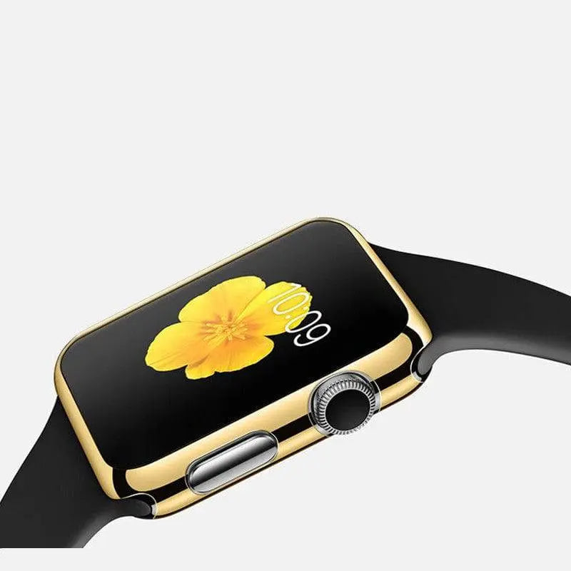 Snap-On Guard with Tempered Glass Screen Shield for Apple Watch Series 1-6 – 38mm, 40mm, 42mm, 44mm Full Body Protection Case