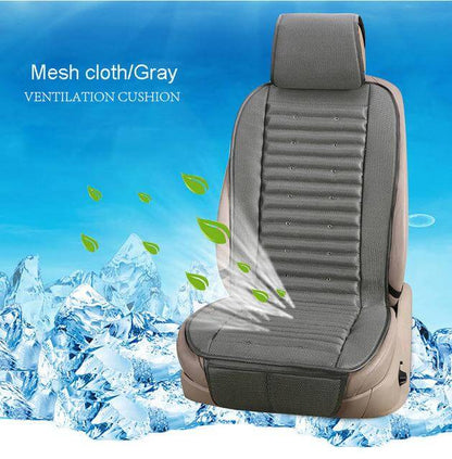 Ortekor Comfort Drive | Electric Air-Cooled Car Seat Cover with Integrated Fan | Breathable Mesh & Leather for Summer Relief