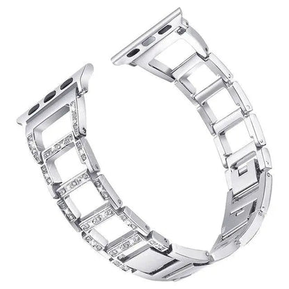 Elegant Bracelet Watch Strap for Apple Watch 38-49mm – Metal Link Band with Jewelry-Style Finish