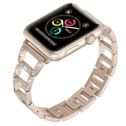 Elegant Bracelet Watch Strap for Apple Watch 38-49mm – Metal Link Band with Jewelry-Style Finish