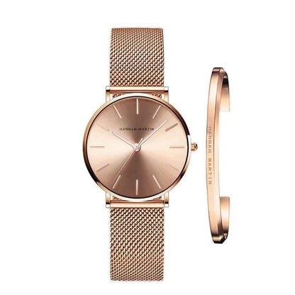 Women's Stainless Steel Wrist Watch with Adjustable Band – Elegant Analog Timepiece for Everyday Wear
