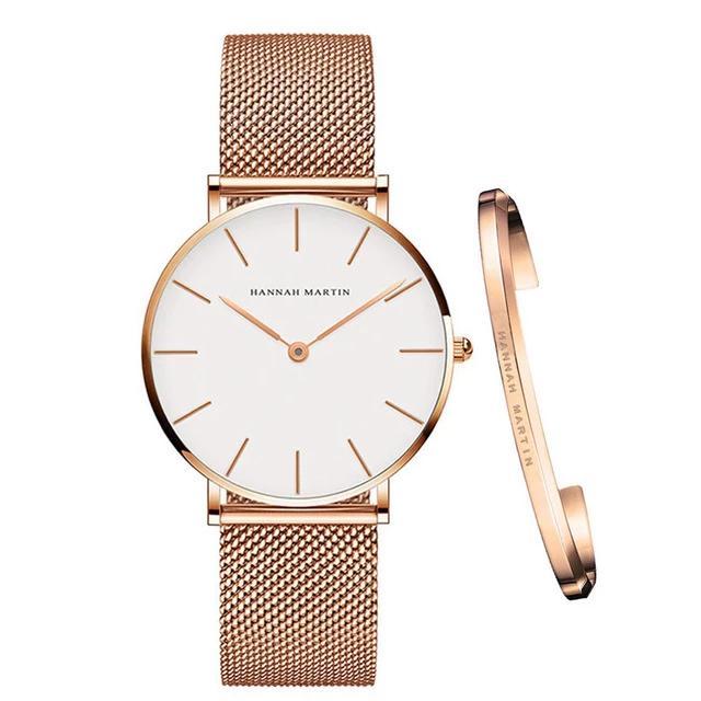 Women's Stainless Steel Wrist Watch with Adjustable Band – Elegant Analog Timepiece for Everyday Wear
