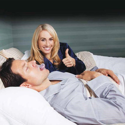 Nighttime Breathing Aid Suction Device for Quiet Sleep & Open Airways – Soft Silicone Oral Insert for Adults