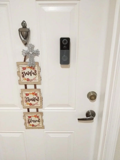 Wireless Video Doorbell with HD Camera, Motion Alerts & Night Vision – Rechargeable, Weather-Resistant, No Monthly Fees