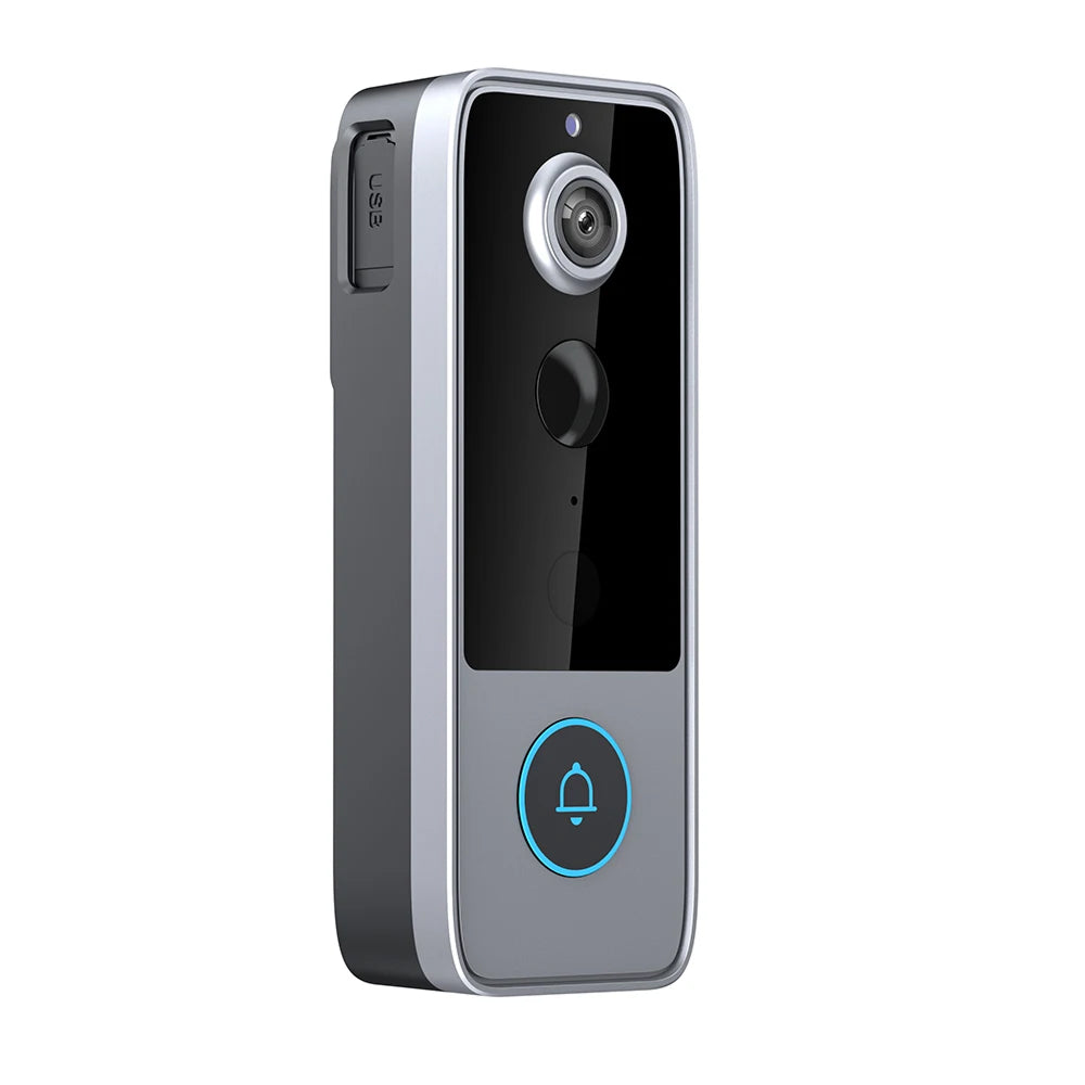 Wireless Video Doorbell with HD Camera, Motion Alerts & Night Vision – Rechargeable, Weather-Resistant, No Monthly Fees