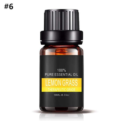 Aromatherapy Essential Oil Set – 100% Pure Plant Extracts for Diffusers, Massage & Relaxation – 0.34 fl oz Bottles