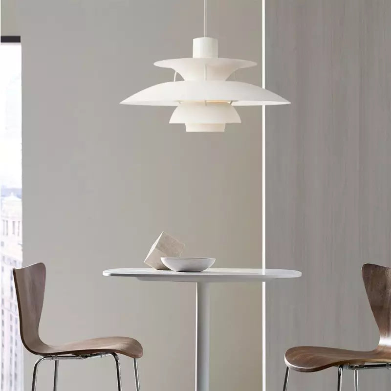 Tiered Metal Ceiling Fixture E27 Socket Mid-Century Style for Kitchen Island Dining Room Breakfast Nook Entryway Adjustable Hanging Light