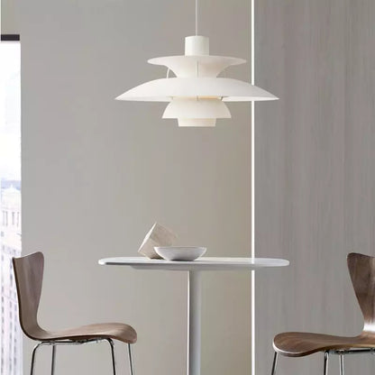 Tiered Metal Ceiling Fixture E27 Socket Mid-Century Style for Kitchen Island Dining Room Breakfast Nook Entryway Adjustable Hanging Light