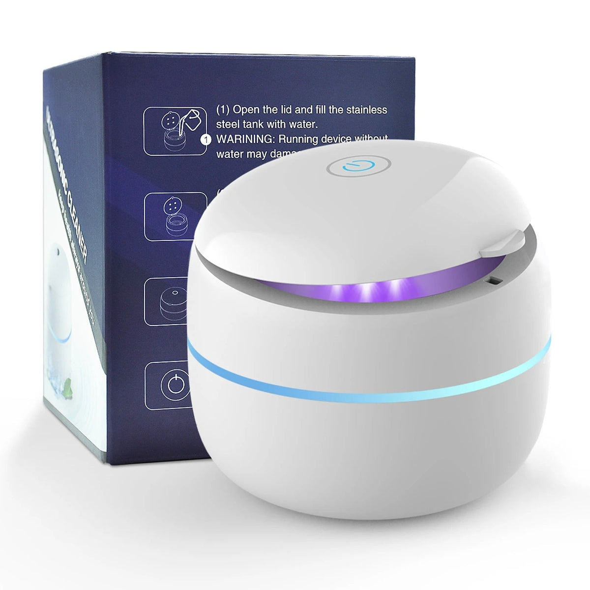 PureVive | Ultrasonic Dental Cleaner Pro with UV-C Sterilization | Deep Cleaning for Dental Appliances