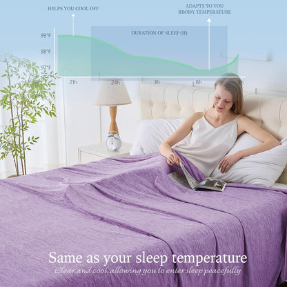 ChillWave | Cooling Blanket with Breathable Fabric | Lightweight & Soft for Hot Sleepers