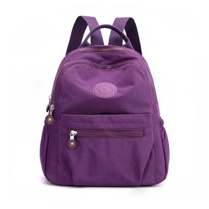Compact Nylon Daypack with Anti-Theft Zippers – 11L Travel-Ready Mini Backpack for Commuting, School & Daily Errands
