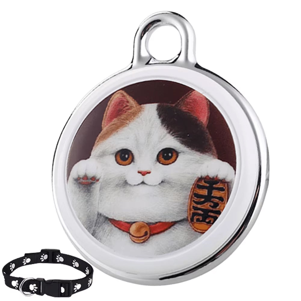 Bluetooth Cat Locator Tag with GPS Positioning and Sound Alert for Indoor & Outdoor Felines