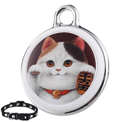 Bluetooth Cat Locator Tag with GPS Positioning and Sound Alert for Indoor & Outdoor Felines