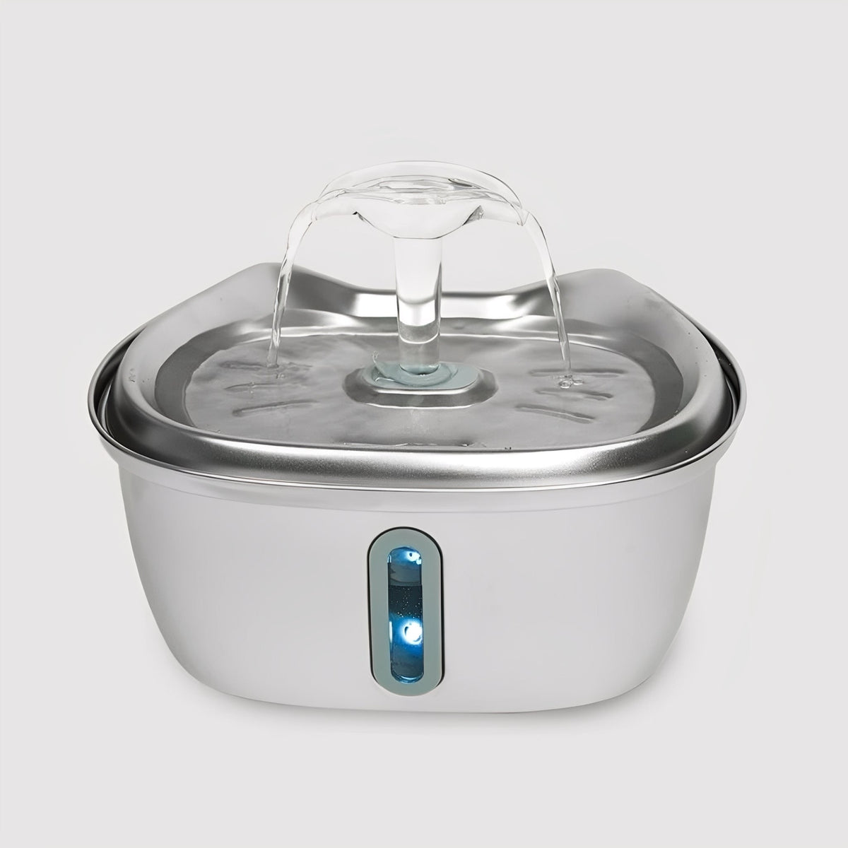 Stainless Steel Pet Water Fountain with Filter 3 Liter Automatic Flow for Cats & Small Dogs