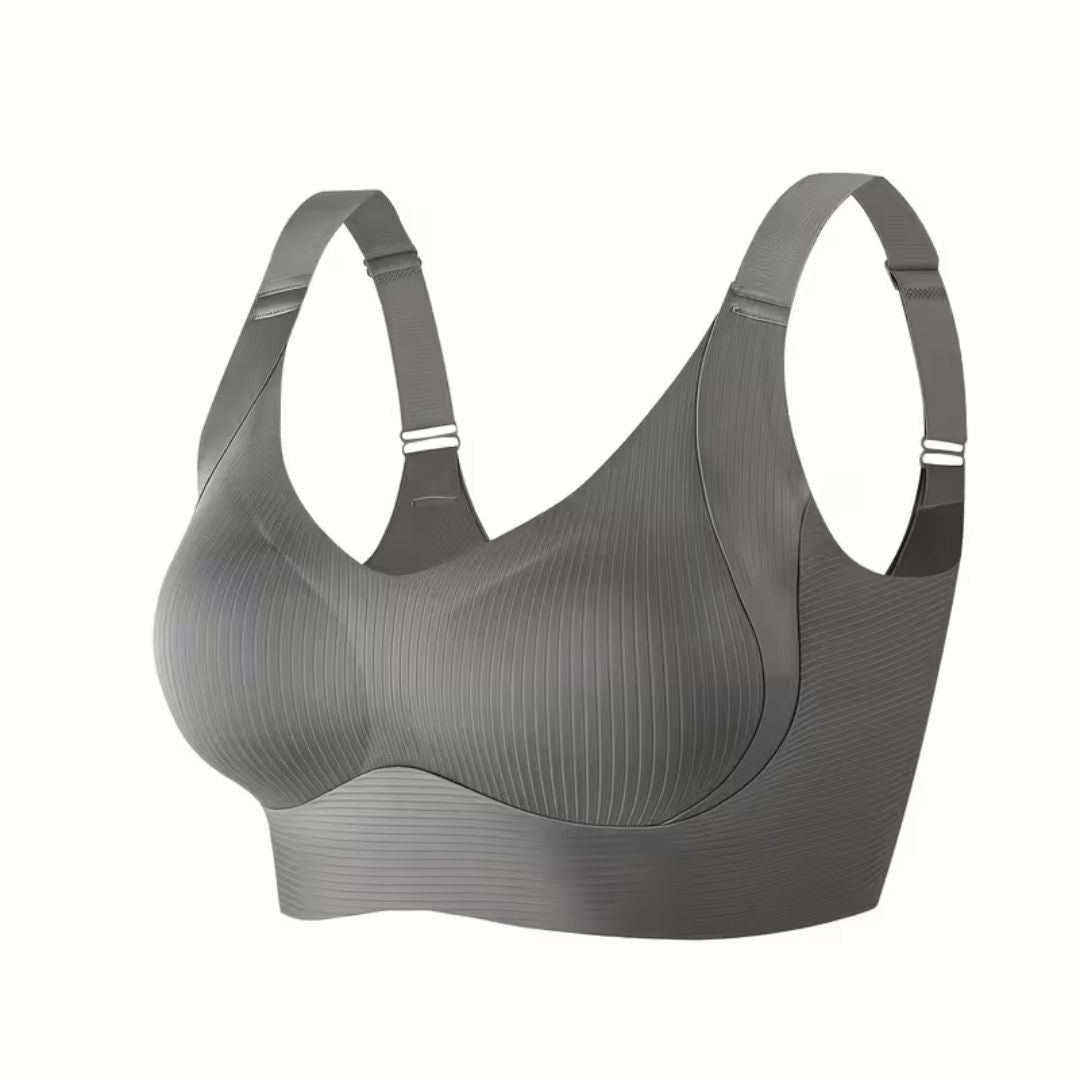 Wireless Push-Up Bra with Removable Padding for Women - Comfort Lift Everyday V-Neck Shaping Bralette for Active & Casual Wear