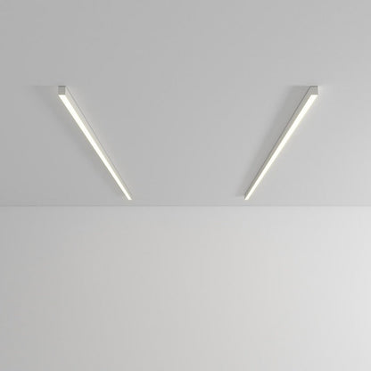Linear LED Flush Mount Light 47-Inch Contemporary Aluminum Fixture Bedroom Hallway Kitchen Bar Overhead Lighting Slim Profile Low Profile Bl