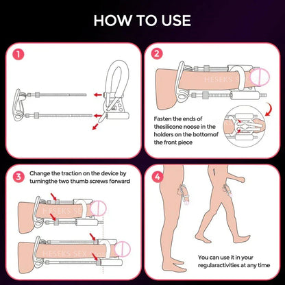 Medical-Grade Penile Extender for Natural Enhancement | Adjustable Traction System for Lasting Results