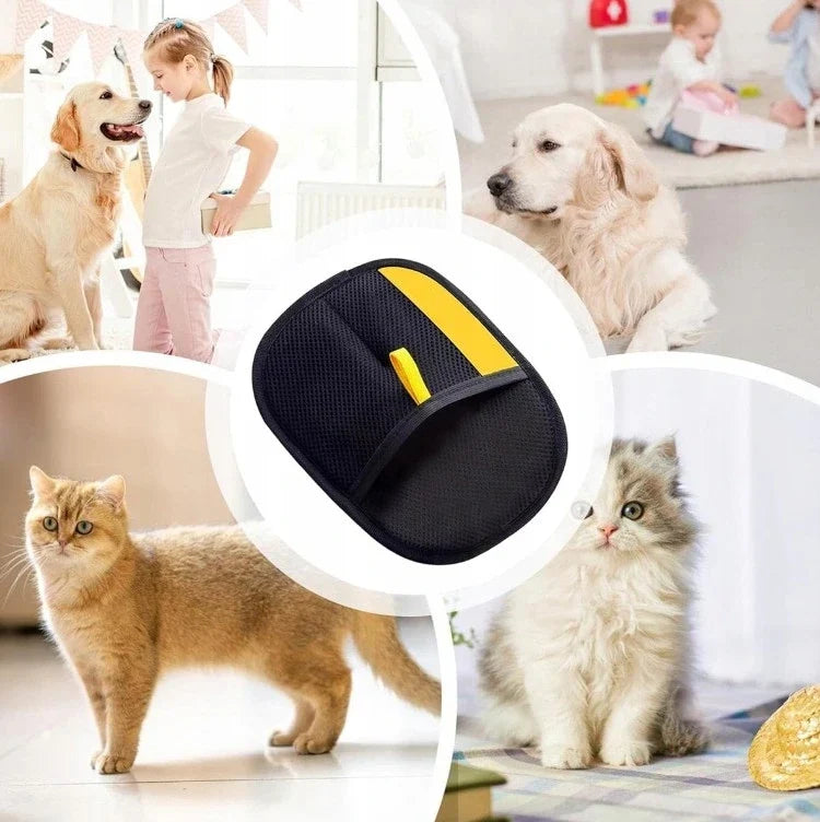Reusable Fur Removal Mitt for Couch Carpet Bedding Dogs Cats Lint Brush Alternative No Vacuum Needed Quick Touch-Up Tool