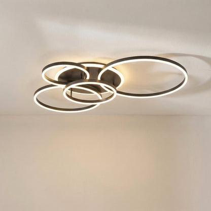 Modern Multi-Light Ceiling Pendant – Adjustable Height LED Chandelier for Dining Room, Bedroom, Reading Nook – Iron & Aluminum Fixture
