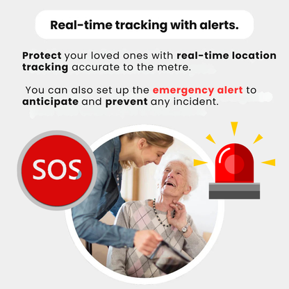 Wearable Location Monitor for Elderly Adults – Clip-On Find My Tracker with Year-Long Battery & Waterproof Housing