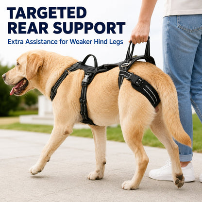 Ortekor Full Body Dog Lift Harness for Stairs & Car - Mobility Support for Weak Hind Legs