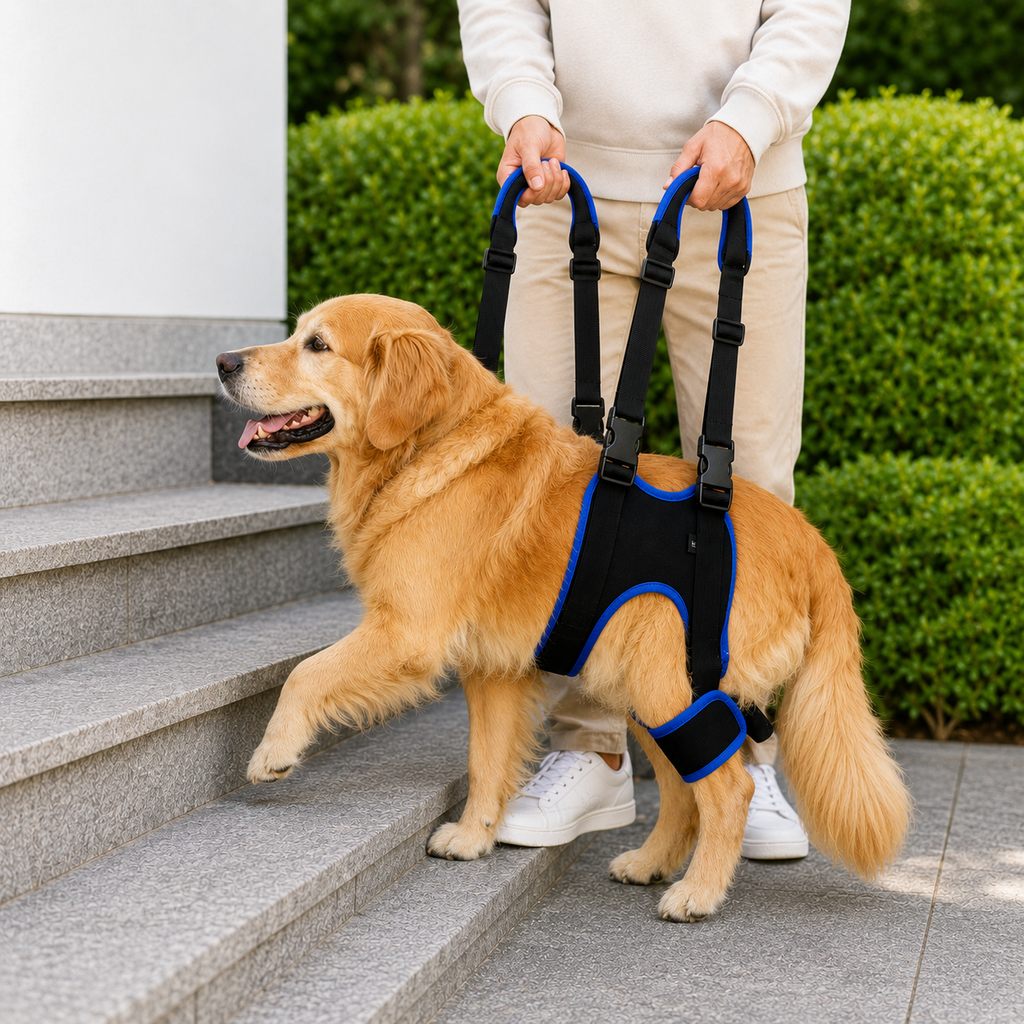 Ortekor Rear Leg Support Sling for Dogs - Lift Assist Harness for Senior Dogs on Stairs, Cars & Daily Walks