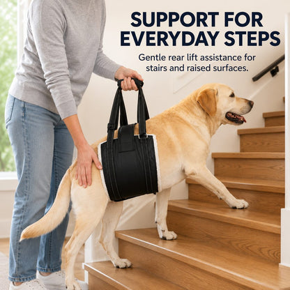 Ortekor Rear Support Dog Lift Sling for Senior Dogs - Soft Adjustable Hind-Leg Assistance for Stairs, Cars & Potty Breaks
