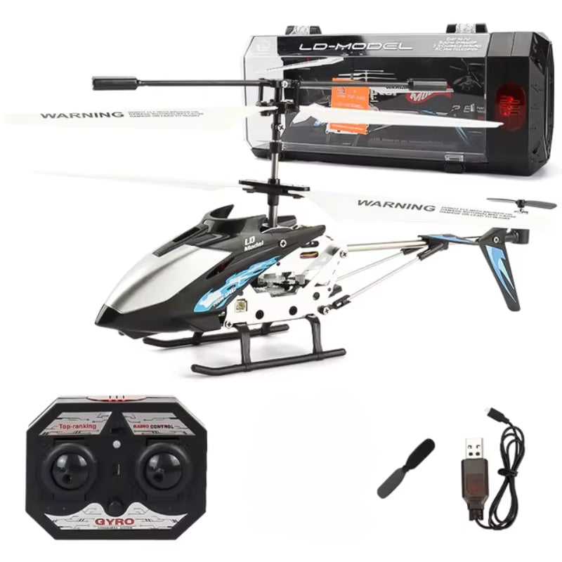 3.5-Channel Indoor RC Helicopter with Gyro Stabilizer – Crash-Resistant Metal Frame for Kids & Adults