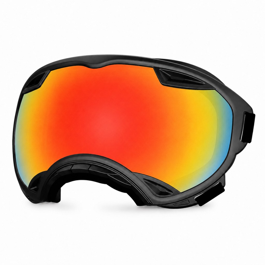 Ortekor Outdoor Dog Goggles for Hiking, Beach & Windy Rides - Smoke Lens Coverage for Dust, Sand & Debris