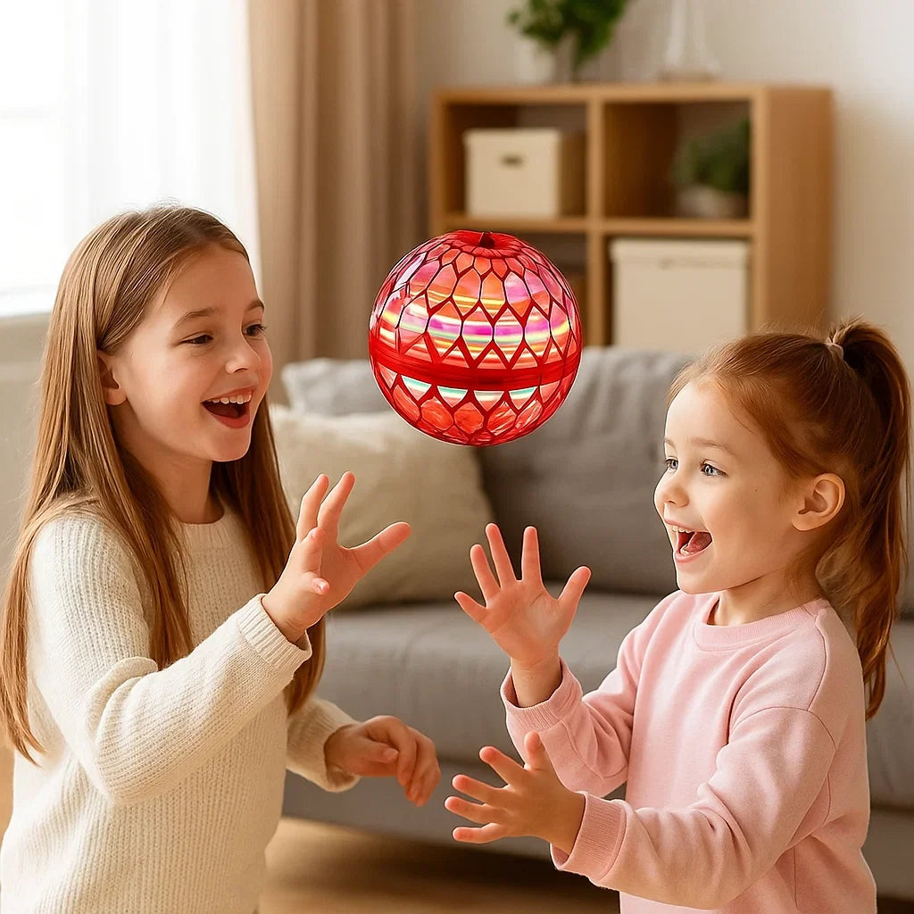 LED Hover Ball Flying Orb Toy with Light-Up Effects for Kids & Adults Indoor Outdoor Play Rechargeable
