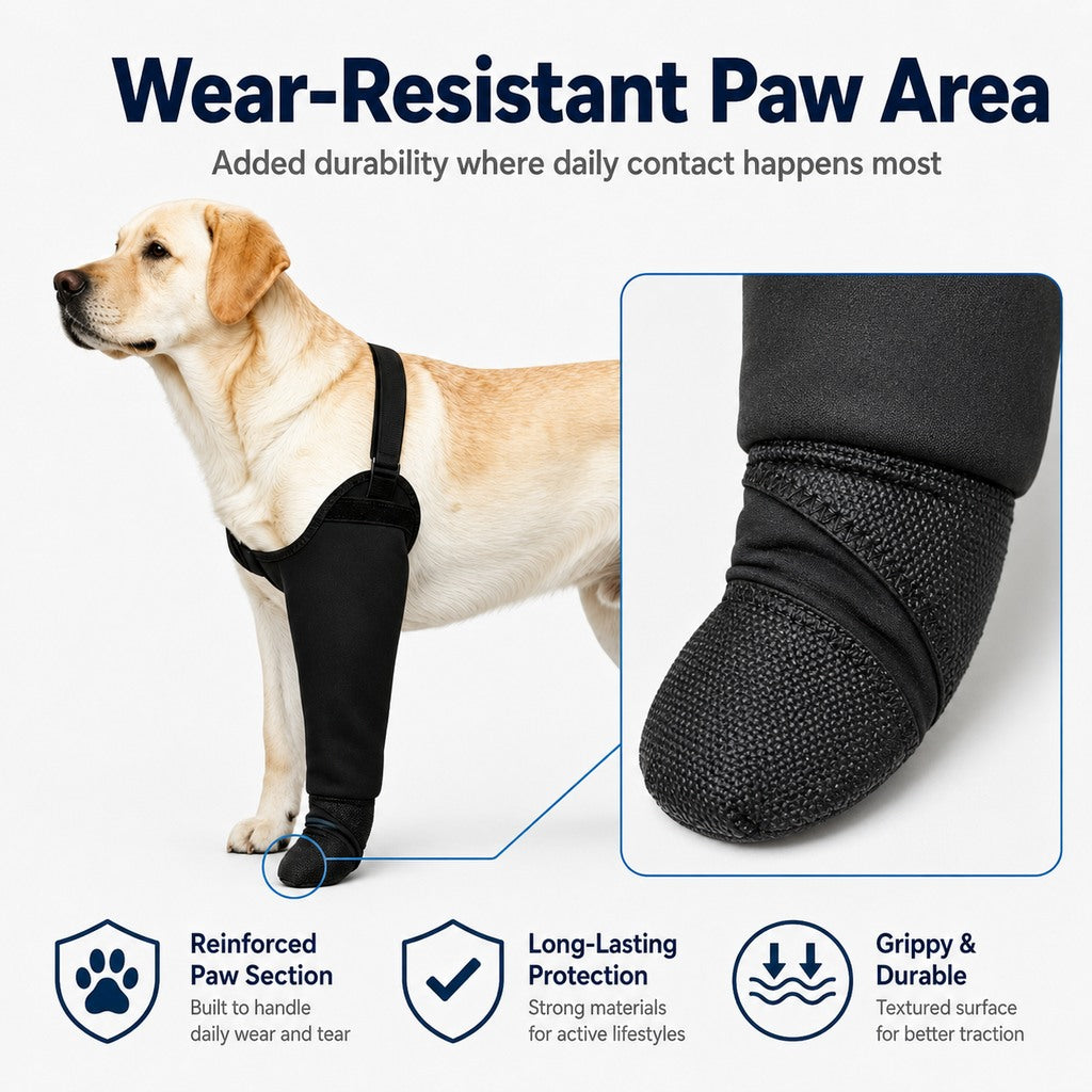 Ortekor Dog Front Leg Protective Sleeve for Recovery & Walks - Helps Reduce Licking