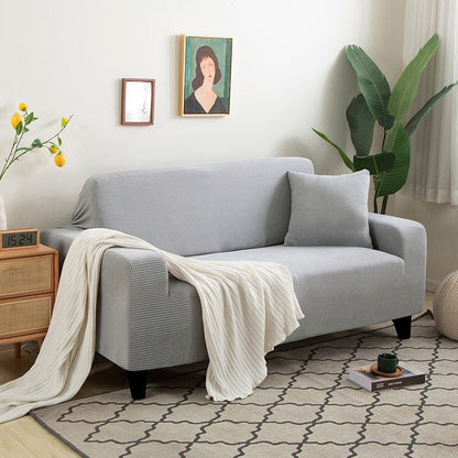Stretch Sofa Cover Slipcover with Non-Slip Foam Strips for Living Room Furniture Protection