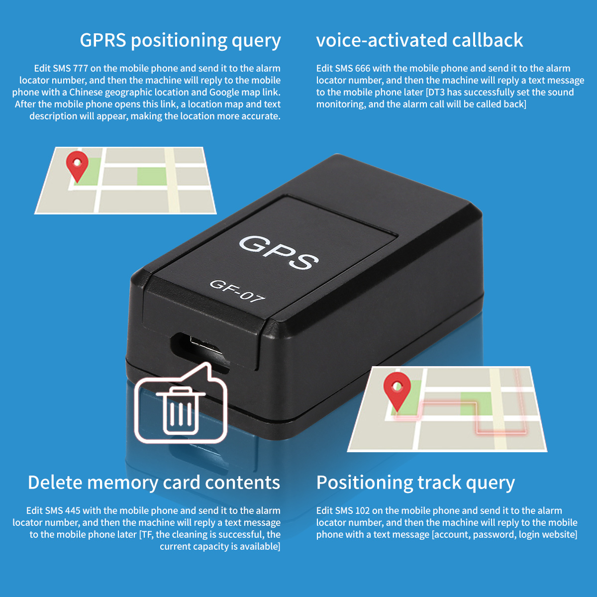 Compact Real-Time Location Tracker with Magnetic Mount for Vehicles & Valuables, Voice Monitoring Device, GSM GPRS Locator