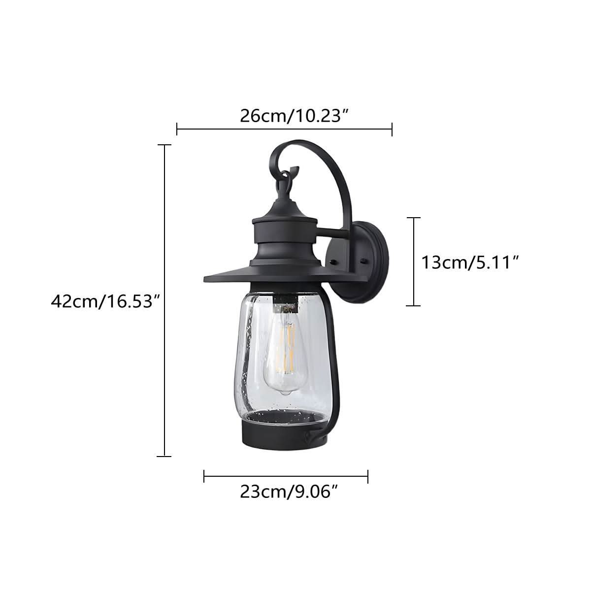 HERITAGELANT – Retro Wall Sconce for Timeless Exterior Glow