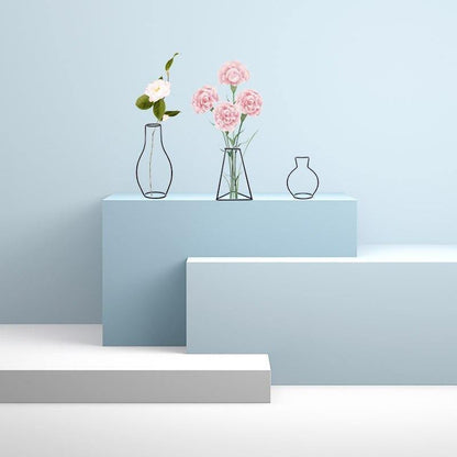 Sleek Iron Line Vase Stand