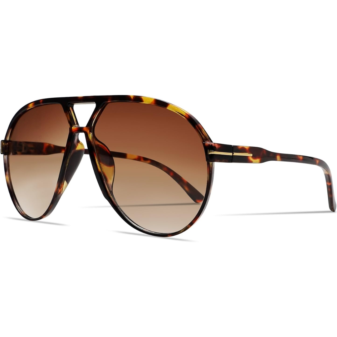 Square Aviator Sunglasses UV400 Protection Unisex Lightweight Retro Eyewear for Men Women Outdoor Beach Driving Everyday Style