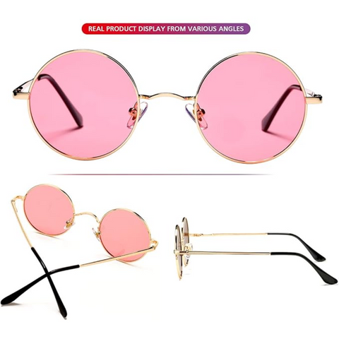 Retro Round Polarized Sunglasses with UV Protection | Vintage Style for Outdoor Adventures