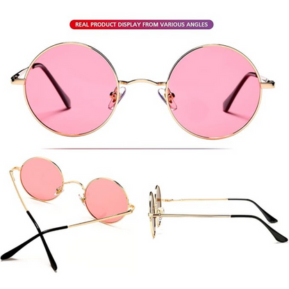 Retro Round Polarized Sunglasses with UV Protection | Vintage Style for Outdoor Adventures