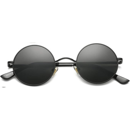 Circle Frame Polarized Sunglasses Anti-Glare UV Protection Vintage Round Eyewear for Outdoor Beach Festival Everyday Wear Men Women