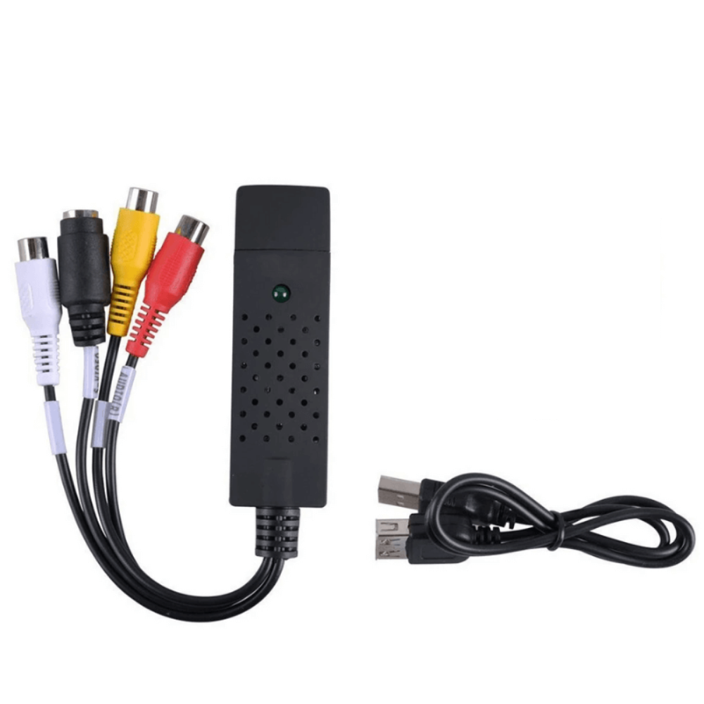 USB Video Cassette Digitizer for Home Movies – Save Old Tapes to Your Computer for Mac & PC – Analog to Digital Transfer Tool