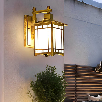 Outdoor Solar Lantern Sconce with Remote Control 13.4 Inch Cast Aluminum Waterproof Porch Light Black Bronze for Front Door Garden Patio