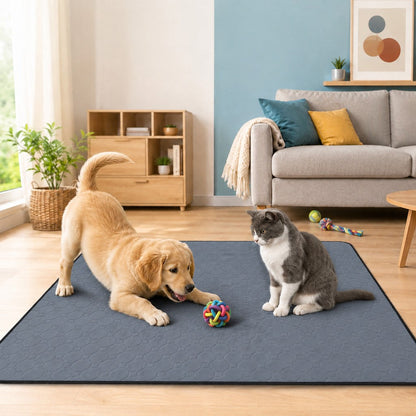 Ortekor Reusable Washable Pet Pee Pad for Cats & Dogs - Absorbent Non-Slip Floor Mat for Indoor Potty Training, Playpens & Crates
