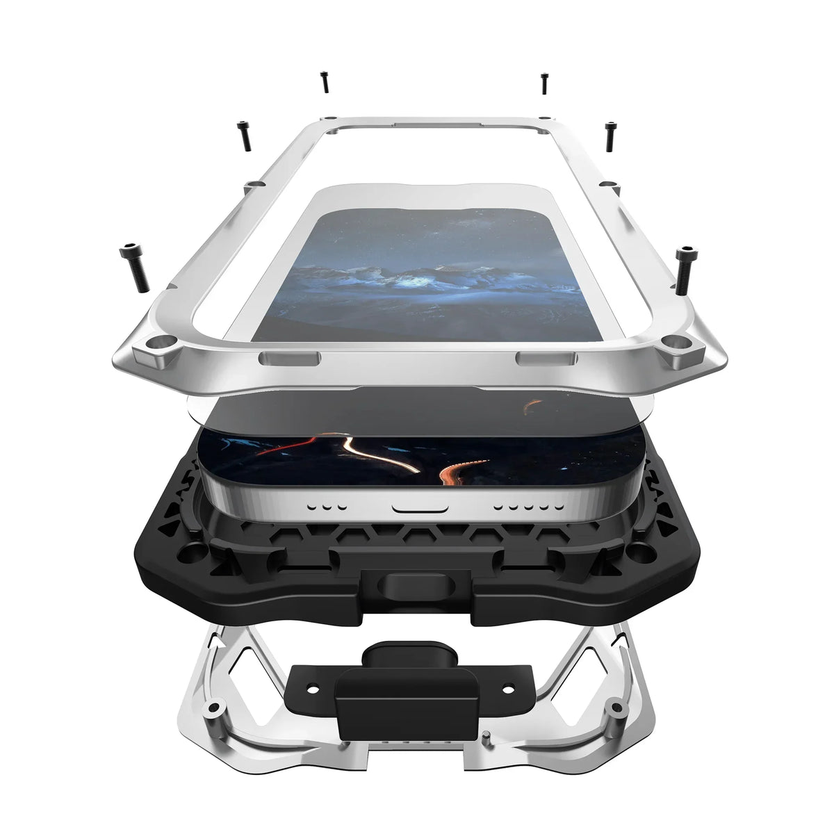Protective Google Pixel Case with Integrated Screen Shield & Kickstand