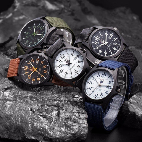 Tactical Military Watch with Shock Resistance & Water-Resistant Design for Outdoor Adventures